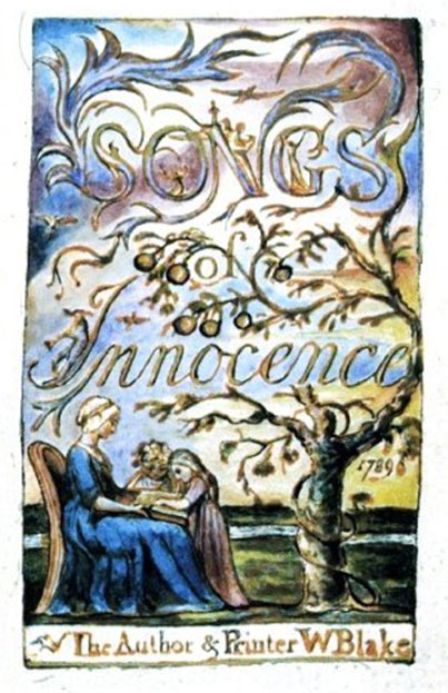 William Blake frontispiece, Songs of Innocence, 1789